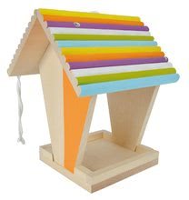 Holzspielzeuge - Futterhäuschen für Vögel aus Holz Outdoor Feeding House Eichhorn Falten und Malen - mit Pinsel und Farben ab 6 Jahren_10