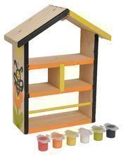 Drevené hračky - Drevený úľ pre včely Outdoor Bee House Eichhorn Poskladaj a vymaľuj - so štetcom a farbami od 6 rokov_1