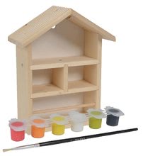 Holzspielzeuge - Hölzerner Bienenstock Outdoor Bee House Eichhorn Basteln und Malen - mit Pinsel und Farben ab 6 Jahren_0