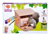 Drevené hračky - Drevené kŕmidlo pre veveričku Outdoor Feeding Squirell House Eichhorn 'poskladaj a vymaľuj' s farbičkami od 6 rokov_1