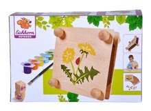 Drevené hračky - Drevený lis na kvety Herbal Outdoor Leaf Press Eichhorn 'poskladaj a vymaľuj' s farbičkami od 6 rokov_5
