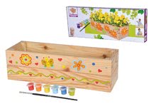 Drevené hračky - Drevený kvetináč Outdoor Flower Plant Eichhorn 'poskladaj a vymaľuj' s farbičkami od 6 rokov_3