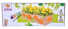 Dřevěné hračky - Dřevěný květináč Outdoor Flower Plant Eichhorn 'sestav a vymaluj' s barvičkami od 6 let_0