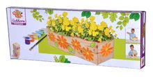 Drevené hračky - Drevený kvetináč Outdoor Flower Plant Eichhorn 'poskladaj a vymaľuj' s farbičkami od 6 rokov_1