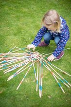 Gesellschaftsspiele für Kinder - Holzmikado Outdoor Eichhorn bunter Bambus 41 Schlägel 50 cm lang_0