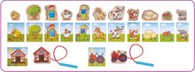 Lernspiele aus Holz - Puzzlespiel Farm aus Holz Threading Game Eichhorn 13 Würfel aus Holz und 13 Muster ab 24 Monaten_1