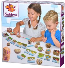Drevené náučné hry - Drevená logická hra farma Threading Game Eichhorn 13 drevených kociek a 13 vzorov od 24 mes_3