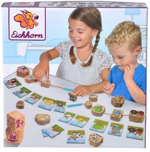 Lernspiele aus Holz - Puzzlespiel Farm aus Holz Threading Game Eichhorn 13 Würfel aus Holz und 13 Muster ab 24 Monaten_3