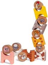Drevené didaktické hračky -  NA PREKLAD - Animales de granja apilables de madera Eichhorn 14 partes de 24 meses_3