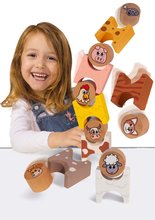 Dřevěné didaktické hračky - Dřevěná stohovatelná zvířátka Stackable Farm Animals Eichhorn 14 dílů od 24 měsíců_2