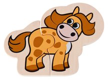 Drevené náučné hry - Drevené puzzle zvieratká Animal Puzzle Eichhorn 8 druhov 16 dielov od 12 mes_3
