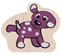 Jocuri educative din lemn - Puzzle animăluț de lemn Animal Puzzle Eichhorn 8 tipuri 16 piese de la 12 luni_4