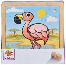 Jocuri educative din lemn - Puzzle din lemn animăluțe Generic Puzzle new Inlay puzzle DP Eichhorn 20 piese 5 modele de la 12 luni_3