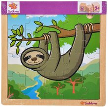 Drevené náučné hry -  NA PREKLAD - Puzzle de madera de animales Generic Puzzle new Inlay puzzle DP Eichhorn 20 piezas de 5 tipos a partir de 24 meses_10