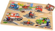 Drevené náučné hry - Drevené puzzle Generic Puzzle DP Eichhorn 9 dielov safari farma vozidlá od 24 mes_1