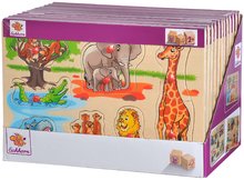 Drevené náučné hry - Drevené puzzle Generic Puzzle DP Eichhorn 9 dielov safari farma vozidlá od 24 mes_11