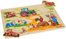 Dřevěné naučné hry - Dřevěné puzzle Generic Puzzle DP Eichhorn 9 dílů safari farma vozidla od 24 měsíců_4