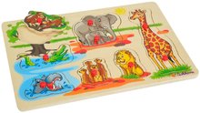 Drevené náučné hry - Drevené puzzle Generic Puzzle DP Eichhorn 9 dielov safari farma vozidlá od 24 mes_5