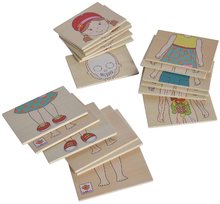 Drevené náučné hry - Drevené puzzle ľudské telo Body Puzzle with Wooden Box Eichhorn 18 dielov v boxe od 24 mes_0