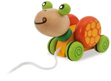 Ťahacie hračky - Drevená korytnačka na ťahanie Pull along Animal Turtle Eichhorn od 12 mes_1