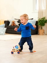 Ťahacie hračky - Drevený psík na ťahanie Dog Pull-along Animal Eichhorn s pohyblivou hlavou od 12 mes_5