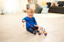 Ťahacie hračky -  NA PREKLAD - Perrito de madera para tirar Animal Dog Pull-along Eichhorn Con cabeza móvil desde 12 meses_2