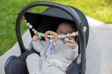 Jucării deasupra pătuțului - Lănțișor din lemn pentru cărucior Bio 100% Natur Baby Pure Pramchain Eichhorn cu clopoței, mărgeluțe și urechiușe de pluș de la 0 luni EH5705_0