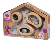 Drewniane zabawki edukacyjne - Drewniane klocki dydaktyczne Baby Pure Explorer Blocks Eichhorn z dźwiękiem i kalejdoskopem, od 12 miesiąca życia_0