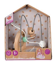 Jouets didactiques en bois - Labyrinthe en bois avec une cloche et un miroir Baby Pure Bead Maze Eichhorn Jeu à 2 voies à partir de 12 mois_1