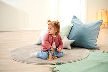 Drevené didaktické hračky - Drevený labyrint so zvončekom a zrkadlom Baby Pure Bead Maze Eichhorn hra s 2 dráhami od 12 mes_4