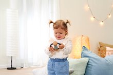 Chrastítka a kousátka - Dřevěné chrastítko Baby Pure Rattle Ring Eichhorn s držadlem a válcem s kuličkami od 0 měsíců_3