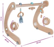 Hrázdičky a hracie podložky  - Drevená hrazda dizajnová Baby Pure Gym Eichhorn výškovo nastaviteľná s rôznymi doplnkami od 3 mes_1