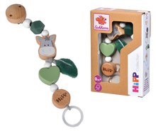 Zornăitoare si jucării dentiție - Lănțișor din lemn pentru suzetă Baby Hipp Dummy Chain Eichhorn cu mărgeluțe 19 cm de la 0 luni_0