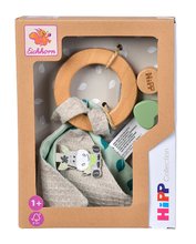 Rasseln und Beißringe - Rassel aus Holz Baby Hipp Grasping Toy Eichhorn mit Tuch - zum Kuscheln ab 12 Monaten EH5871_0