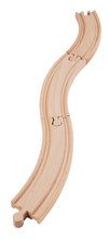 Drevené vláčiky a vláčkodráhy - Náhradné diely k vláčikodráhe Train Track Set Large Eichhorn zakrivené a rovné koľajnice na predĺženie trate 10 kusov_0