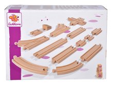 Dřevěné vláčky a vláčkodráhy - Náhradní díly k vláčkodráze Train Big Track Set Eichhorn na prodloužení trati 44 dílů_2