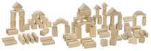 Fa építőkockák - Fakockák Natural Wooden Blocks Eichhorn természetes színben 100 db 25 mm magas 12 hó-tól_0