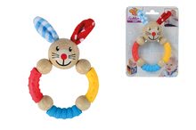 Hochets et jouets de dentition - Hochet de bois Eichhorn pour bébé, en forme de lapin avec des perles, à partir de 3 mois_3
