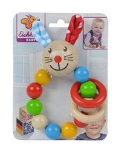Csörgők és rágókák - Fa csörgő Rabbit Baby Eichhorn nyuszi golyókkal 3 hó-tól_4