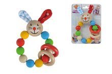Csörgők és rágókák - Fa csörgő Rabbit Baby Eichhorn nyuszi golyókkal 3 hó-tól_5