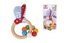 Hrkálky a hryzátka - Drevená hrkálka Toy with Ears Baby Eichhorn s uškami a guličkami od 3 mes_4