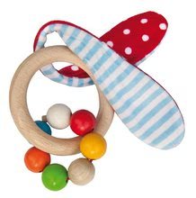 Hrkálky a hryzátka - Drevená hrkálka Toy with Ears Baby Eichhorn s uškami a guličkami od 3 mes_1