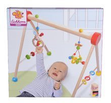 Bară cu jucării și covor de joacă - Centru de activități din lemn Grasping Circle Baby Eichhorn pentru bebelușii de la 3 luni_1