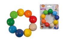Hochets et jouets de dentition - Jouet en bois Beads Baby Eichhorn, hochet avec des billets en bois, à partir de 3 mois_2