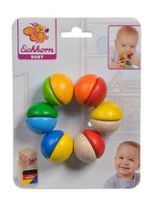 Zornăitoare si jucării dentiție - Zornăitoare din lemn Half Beads Baby Eichhorn emisfere de la 3 luni_1