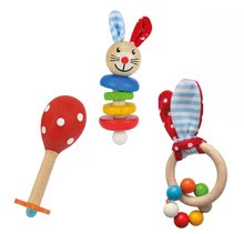 Rasseln und Beißringe - Geschenkset für Neugeborene Rabbit Present Baby Eichhorn Rasseln mit Plüschohren und Maracas ab 0 Monaten_2