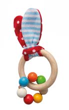 Zornăitoare si jucării dentiție - Set cadou pentru nou-născut Rabbit Present Baby Eichhorn zornăitoare cu urechi de pluș și marcas de la 0 luni_1