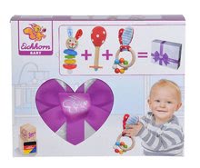 Zornăitoare si jucării dentiție - Set cadou pentru nou-născut Rabbit Present Baby Eichhorn zornăitoare cu urechi de pluș și marcas de la 0 luni_4