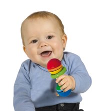 Zornăitoare si jucării dentiție - Zornăitoare din lemn Bar Grasping Toy Eichhorn cu cercuri colorate de la 3 ani_0
