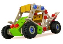 Jocuri de construit din lemn Eichhorn - Joc de construit macara mobilă din lemn Constructor Mobile Crane Eichhorn patru modele (macara, buggy, jeep, camion) 190 piese de la 6 ani_3